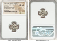 MACEDONIAN KINGDOM. Alexander III the Great (336-323 BC). AR drachm (16mm, 5h). NGC Choice VF. Early posthumous issue of Lampsacus, ca. 310-301 BC. He...