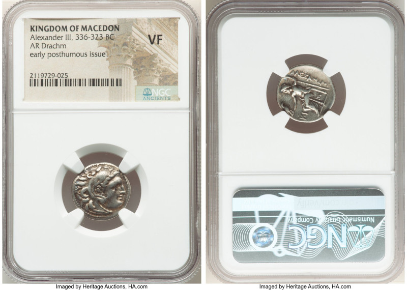 MACEDONIAN KINGDOM. Alexander III the Great (336-323 BC). AR drachm (18mm, 4h). ...