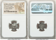 ILLYRIA. Apollonia. Ca. 2nd-1st Centuries BC. AR drachm (18mm, 3.26 gm, 10h). NGC Choice XF 4/5 - 2/5, scuff. Amphias as moneyer, Themitocles as magis...
