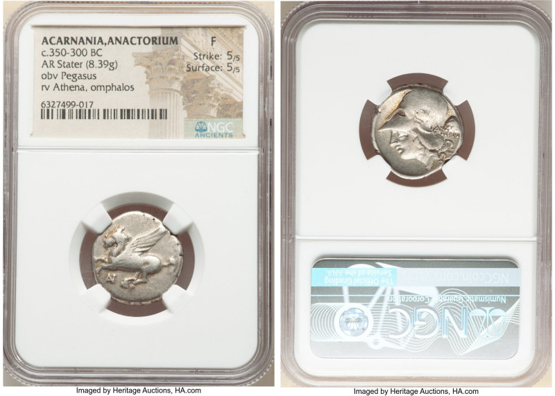 ACARNANIA. Anactorium. Ca. 350-300 BC. AR stater (21mm, 8.39 gm, 6h). NGC Fine 5...