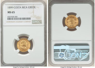 Republic gold 5 Colones 1899 MS65 NGC, Philadelphia mint, KM142. 

HID09801242017

© 2022 Heritage Auctions | All Rights Reserved