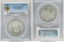 Victoria "Gothic" Florin 1883 MS64+ PCGS, KM746.4. Opaque sky-blue tint to white untoned surfaces. 

HID09801242017

© 2022 Heritage Auctions | All Ri...