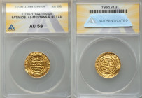 Fatimid. Al-Mustansir (AH 427-487 / AD 1036-1094) gold Dinar AH 440 (AD 1049/1050) AU58 ANACS, Trablus mint, A-719.2. 

HID09801242017

© 2022 Heritag...