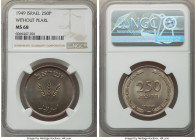 Republic 250 Pruta JE 5709 (1949)-(ht) MS68 NGC, Heaton mint, KM15. Variety without pearl. Gold and blue toning. 

HID09801242017

© 2022 Heritage Auc...