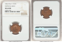 Naples & Sicily. Ferdinand II Tornese 1852 MS64 Red and Brown NGC, Naples mint, KM358 

HID09801242017

© 2022 Heritage Auctions | All Rights Reserved...