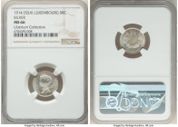Maria Adelaide silver Essai 50 Centimes 1914 MS66 NGC, KM-E26. By Federspiel. Gem uncirculated with minimal tone and rolling luster. Ex. Liberium Coll...