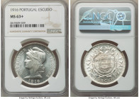 Republic Escudo 1916 MS63+ NGC, KM564. Two year type. Eye appealing reflective fields and frosted devices. 

HID09801242017

© 2022 Heritage Auctions ...