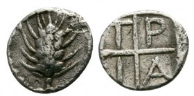 Macedonia, Tragilos, 450 - 400 BC, Silver Hemiobol