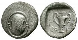 Boeotia, Federal Coinage, 395 - 340 BC, Silver Hemidrachm
