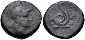 Mysia, Pergamon, King Philotairos, 281 - 133 BC, Athena & Snake