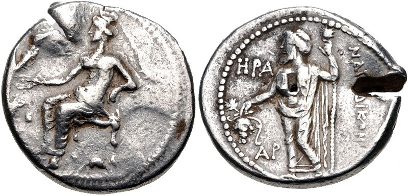 Cilicia, Nagidos, 385 - 375 BC
Silver Stater, 22mm, 10.22 grams
Obverse: Aphro...