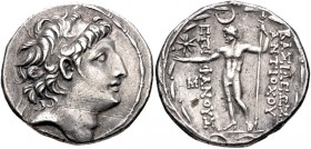 Seleukid Kingdom, Antiochos VIII Epiphanes, 121 - 96 BC, Silver Tetradrachm