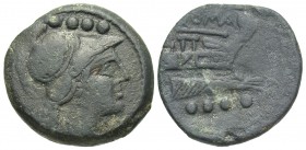 Roman Republic, Anonymous Struck Coinage, after 211BC, AE Triens