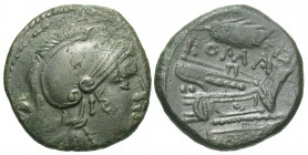 Roman Republic, Anonymous Struck Coinage, 214 - 212 BC, AE Uncia