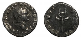 Vespasian, 69 - 79 AD, Silver Denarius, Winged Caduceus