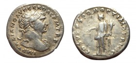Trajan, 98 - 117 AD, Silver Denarius, Aequitas