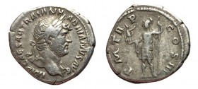 Hadrian, 117 - 138 AD, Silver Denarius, Roma