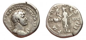 Hadrian, 117 - 138 AD, Silver Denarius, Aeternitas Holding Heads