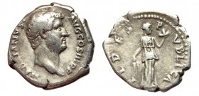 Hadrian, 117 - 138 AD, Silver Denarius, Fides