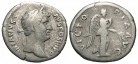 Hadrian, 117 - 138 AD, Silver Denarius, Victory or Nemesis