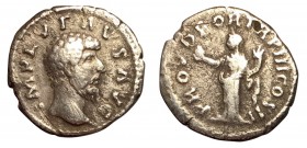 Lucius Verus, 161 - 169 AD, Silver Denarius, Providentia