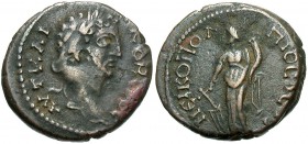 Commodus, 177 - 192 AD, AE Nicopolis, Tyche