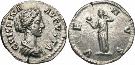 Crispina, 180 - 182 AD, Silver Denarius, Venus