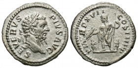 Septimius Severus, 193 - 211 AD, Silver Denarius, Jupiter