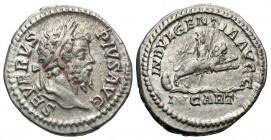 Septimius Severus, 193 - 211 AD, Silver Denarius, Dea Caelestis on Lion