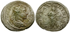 Elagabalus, 218 - 222 AD, Silver Antoninianus, Salus