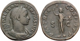 Severus Alexander, 222 - 235 AD, AE Sestertius, Sol