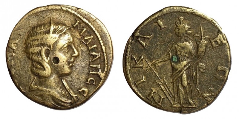 Julia Mamaea, 222 - 235 AD
AE21, Bithynia, Nicaea Mint, 8.72 grams
Obverse: Dr...