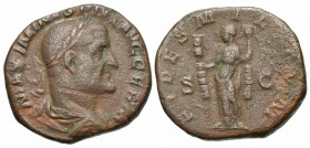 Maximinus I, 235 - 238 AD, Sestertius, Fides with Standards