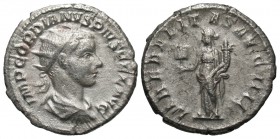 Gordian III, 238 - 244 AD, Silver Antoninianus, Liberalitas
