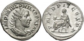 Philip I, 244 - 249 AD, Silver Antoninianus, Emperor Entrhoned