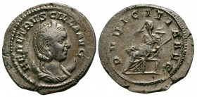 Herennia Etruscilla, 249 - 251 AD, Silver Antoninianus, Pudicitia