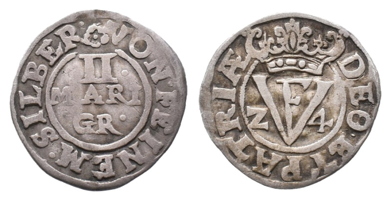 Braunschweig Wolfenbüttel, Friedrich Ulrich 1613-1634, 2 Mariengroschen 1624, Go...