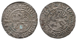 Pommern, Bogislaw X. 1474-1523, Schilling 1501, Stettin. 1,06 g. Dannenberg 390. Sehr schön