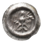 Rietberg, Otto III. 1516-1535, Hohlpfennig (Fehring). 0,24 g. Adler mit ausgebreiteten Schwingen von vorn. Fd. Hemer- Westig 291. Sehr schön