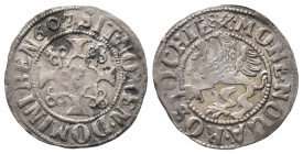 Rostock, Stadt, Doppelschilling 1607. 2,81 g. Kunzel 132 B/d. Sehr schön +