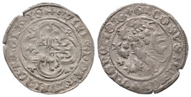 Sachsen, Wilhelm I. 1381-1407, Kreuzgroschen o.J., Freiberg. 2,22 g. Kl. Randfehler, sehr schön