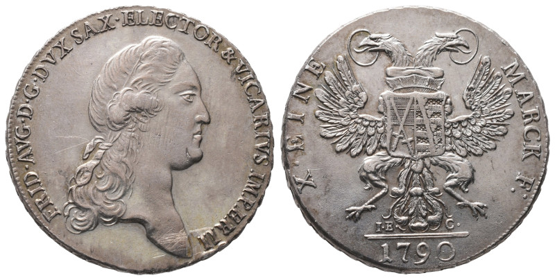 Sachsen, Friedrich August III. (I.) 1763-1827, Taler 1790 auf das Vikariat, Dres...