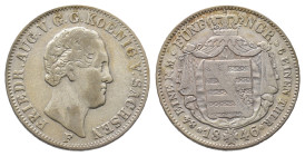 Sachsen, Friedrich August II. 1836-1854, 1/6 Taler 1846, Dresden. 5,25 g. AKS 104; J. 84. Sehr schön