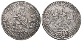 Sachsen Altenburg, Johann Philipp, Friedrich, Johann Wilhelm und Friedrich Wilhelm II. 1603-1625, Reichstaler 1625, Saalfeld. 29,02 g. Dav. 7371 A; Sc...