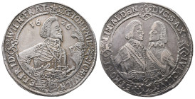 Sachsen Altenburg, Johann Philipp, Johann Wilhelm und Friedrich Wilhelm II., 1625-1632, Reichstaler 1626, Saalfeld. 28,92 g. Dav. 7376 B; Schnee 286. ...