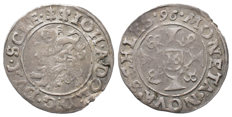 Schleswig Holstein Gottorp, Johann Adolf 1590-1616, Doppelschilling (1/16 Taler)...