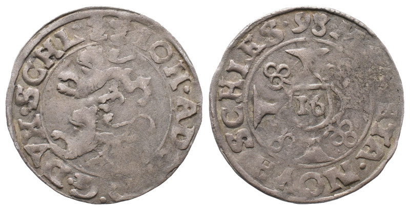 Schleswig Holstein Gottorp, Johann Adolf 1590-1616, Doppelschilling (1/16 Taler)...