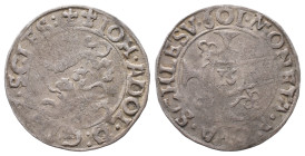 Schleswig Holstein Gottorp, Johann Adolf 1590-1616, Doppelschilling (1/16 Taler) 1601. 2,58 g. Leichte Prägeschwäche, sehr schön