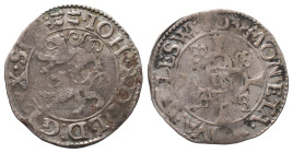 Schleswig Holstein Gottorp, Johann Adolf 1590-1616, Doppelschilling (1/16 Taler) 1603. 2,70 g. Sehr schön