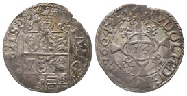 Schleswig Holstein Gottorp, Johann Adolf 1590-1616, Doppelschilling (1/16 Taler) 1604. 2,15 g. Kl. Schrötlingsfehler am Rand, sehr schön